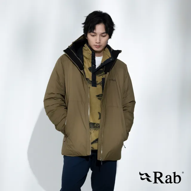 【RAB】Microlight Shield Jacket 二合一防風防水羽絨連帽外套 男款 橡木棕 #QDC07