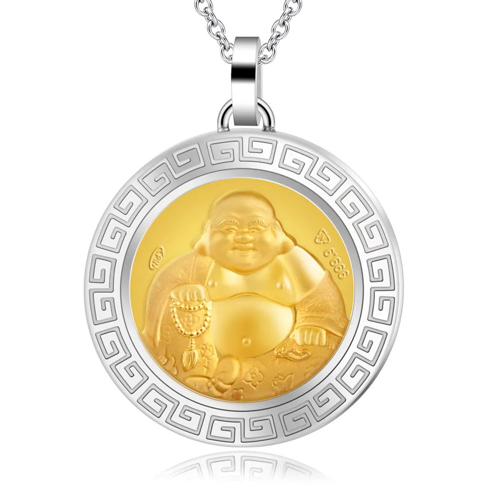 【KATROY】黃金項鍊．新年禮物(彌勒佛)