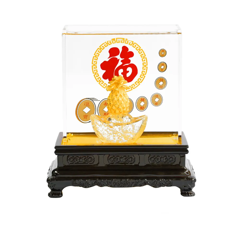 【元大珠寶】黃金擺件純金9999好運旺旺來鳳梨(0.12錢正負2厘)