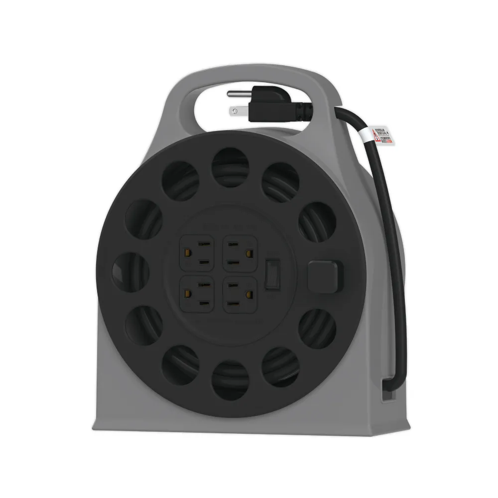 【iPlus+ 保護傘】1開4座3P輪座式延長線7.5m(P-U-7142.露營延長線.戶外延長線.動力線)