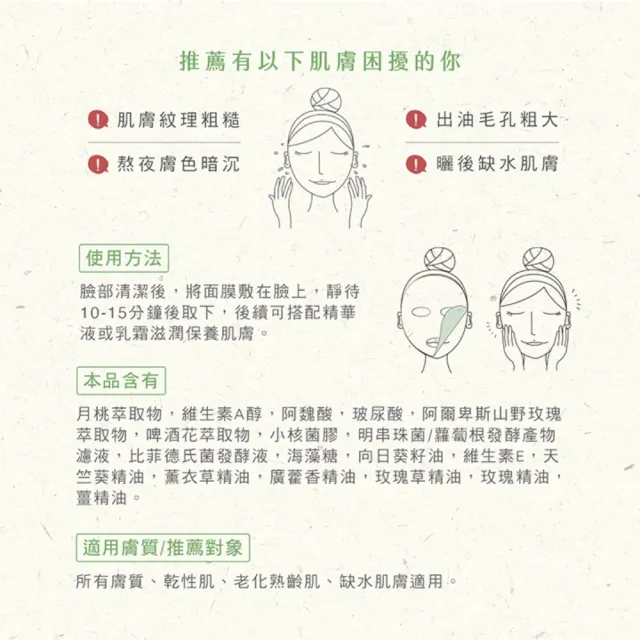 【阿原】月桃水澎潤面膜-五入/盒*2(植癒力.月桃.修護滋養.柔軟角質.溫暖放鬆)