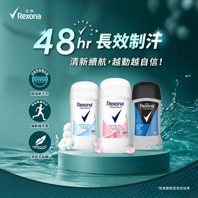 【Rexona 蕊娜】官方直營  ★制汗止汗爽身體香膏40g 2 入組