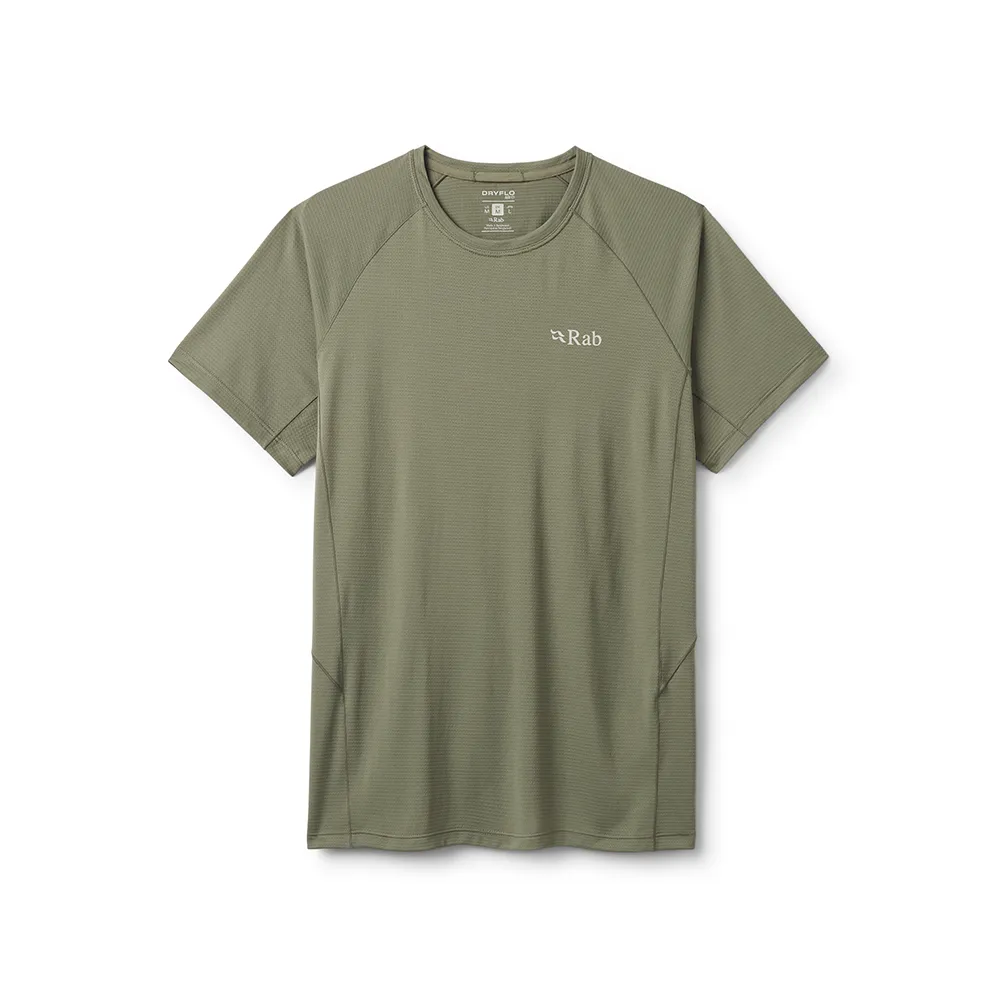 【RAB】Sonic Tee 短袖輕量抗臭排汗衣 男款 淺卡其 #QCC55