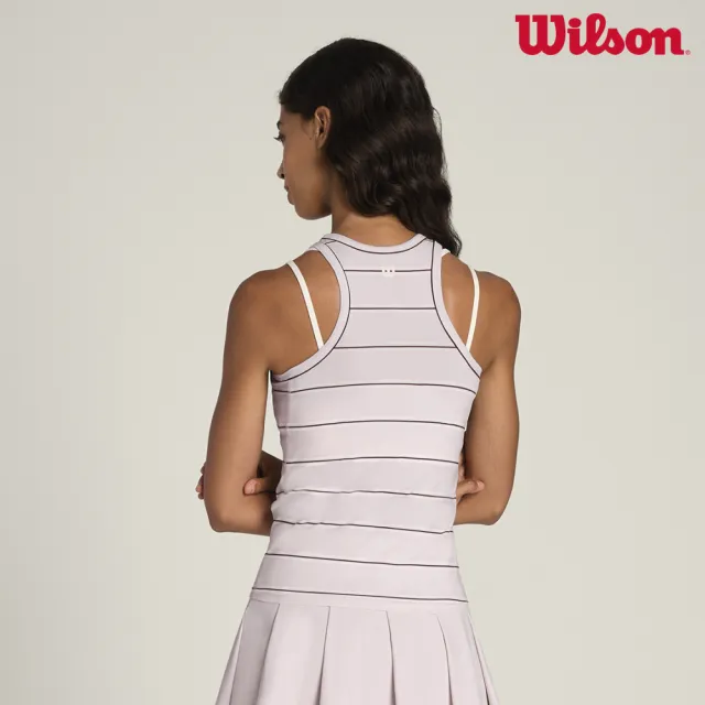 【WILSON】Fieldhouse Tank Horizontal Stripe 女款 服飾 運動背心 紫色 WW00156Z044001