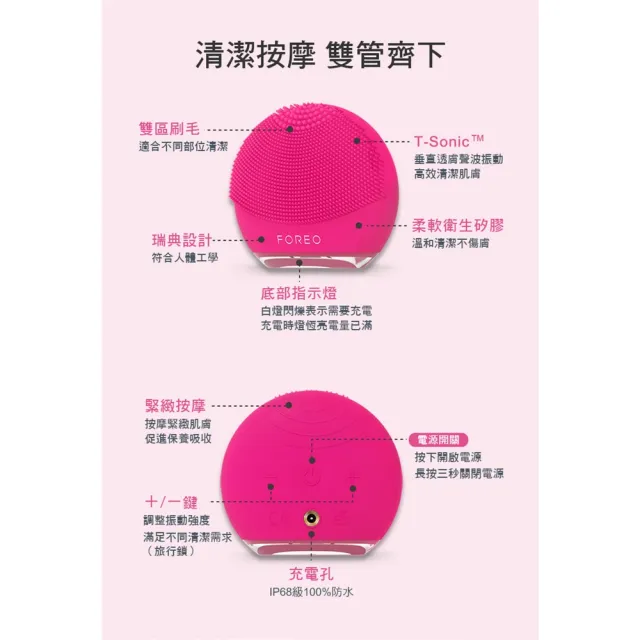 【FOREO】LUNA 4 play 智能淨透潔面儀智能淨透緊緻潔面儀(LUNA 4 go後繼款/官方直營/三色可選/洗臉機/)