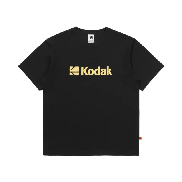 【KODAK Apparel】官方旗艦館 柯達 男女同款 短袖T恤 涼感 大Logo Askin BLACK 黑色 / KB602011BLK