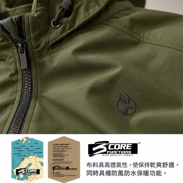 【Wildland 荒野】女彈性超輕三層山旅機能外套-S-3L-W2903-WL(防風/內刷毛/軟殼外套)