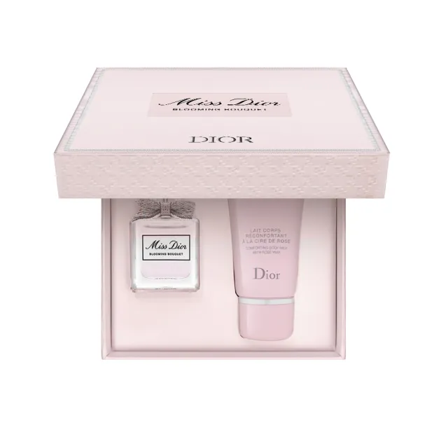 【Dior 迪奧】Miss Dior 花漾迪奧淡香水禮盒(國際航空版.淡香水5ml+身體乳20ml)