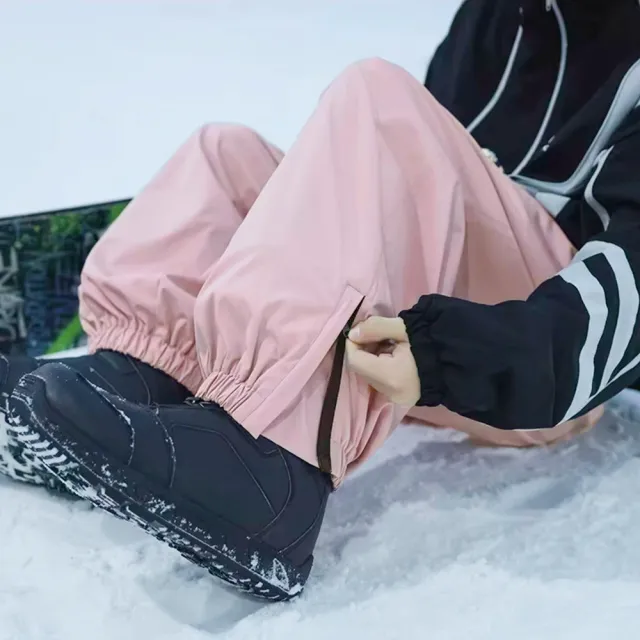 【橘魔法】扣帶拉鍊褲腳滑雪褲 大人 大童 厚款 加絨 防風 防潑水 雪褲 滑雪裝 保暖 寒流 日本 韓國 中性款
