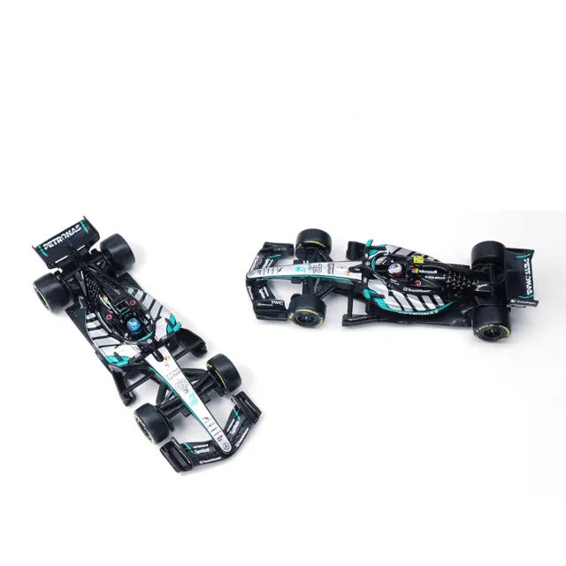 1:43 Mercedes AMG F1 W17 E 精裝版模型車 (附底座+防塵盒+駕駛座有車手)