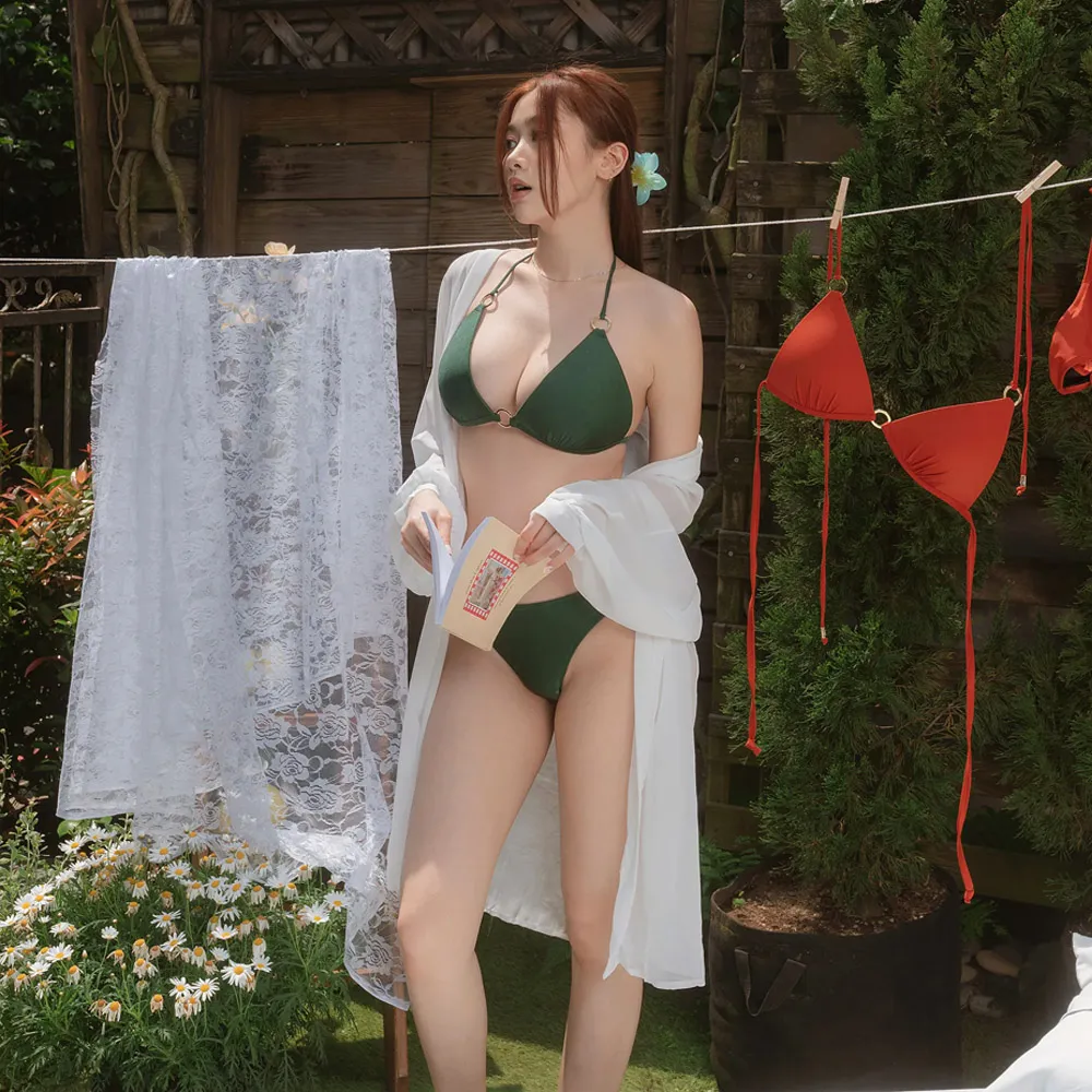 【SeasonsBikini】2色透膚長罩衫 -9(透膚長罩衫沙灘罩衫比基尼罩衫)