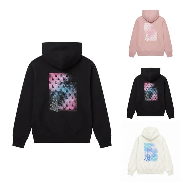 【MLB】背後大Logo連帽上衣 帽T Monogram系列 道奇/洋基隊 (3AHDM0264-三款任選)