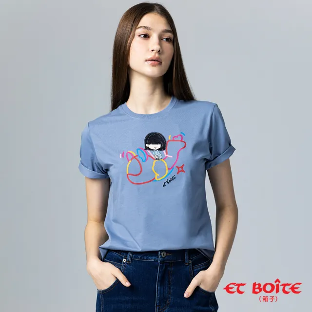 【BLUE WAY】女裝 LIZ星際熊聯名款印花 短袖 上衣-ETBOITE箱子（其他規格）