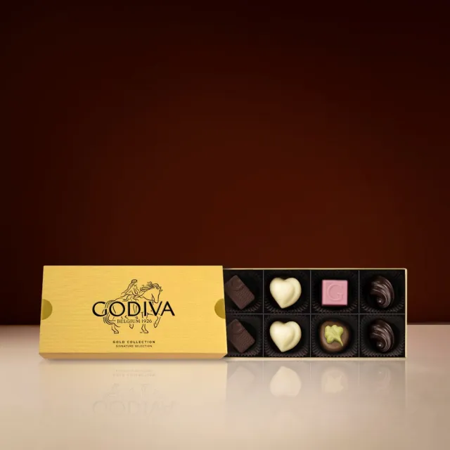 【GODIVA】金裝巧克力禮盒8顆裝(生日禮、情人節、雙11、1111)