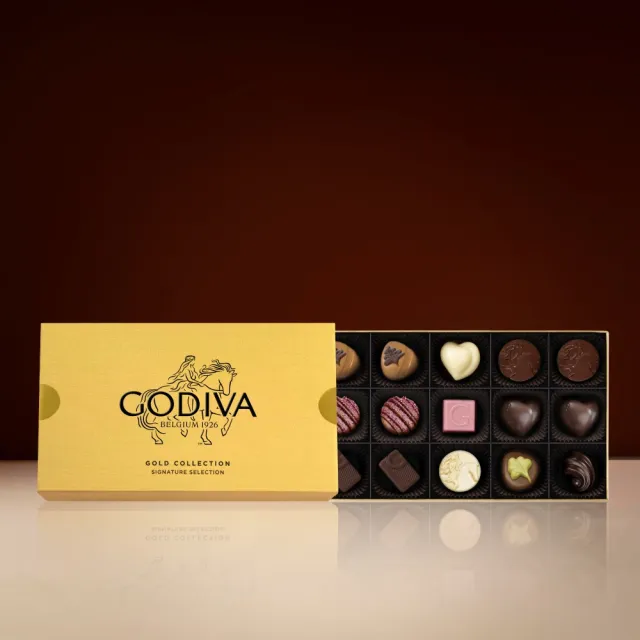 【GODIVA】金裝巧克力禮盒15顆裝(生日禮、情人節、雙11、1111)