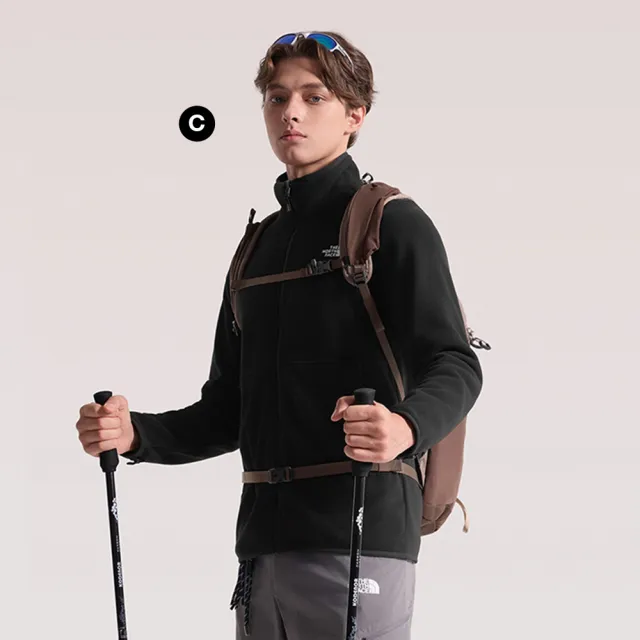 【The North Face】男女款立領抓絨輕盈保暖外套 (多款任選)