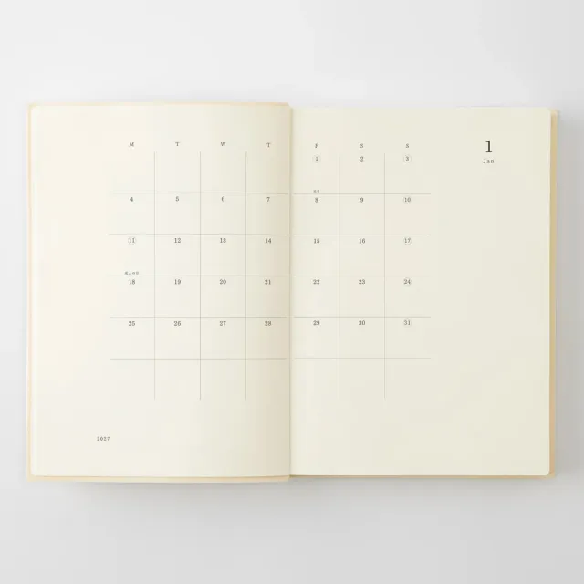 【MIDORI】《2027 年 MD Notebook Diary 一期一會》A5 size