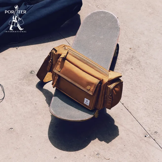 【PORTER INTERNATIONAL】穩定步調ANCHOR斜背包-S(栗棕)