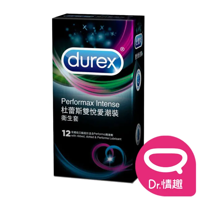 【Durex 杜蕾斯】雙悅愛潮裝保險套12入/盒