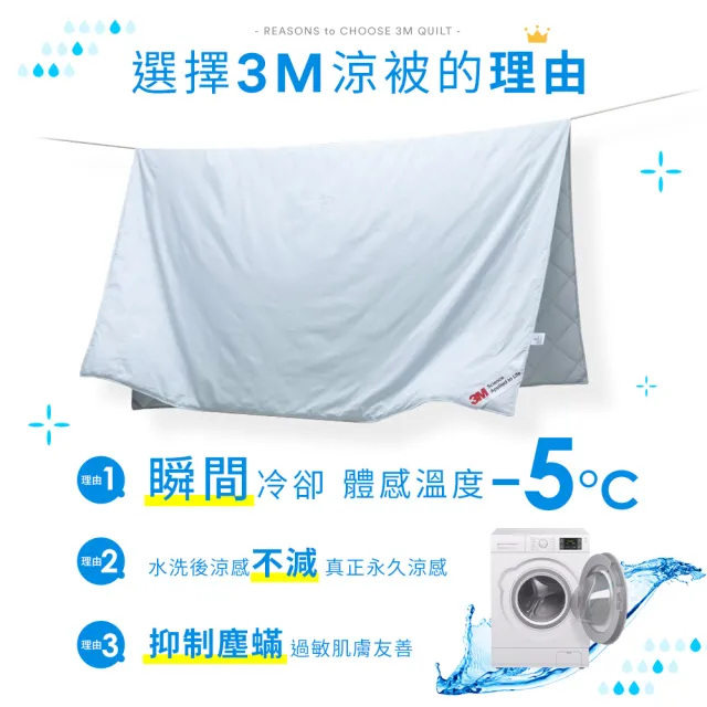 【3M】可水洗涼感涼夏被-星空藍涼被(5x7 台灣製)