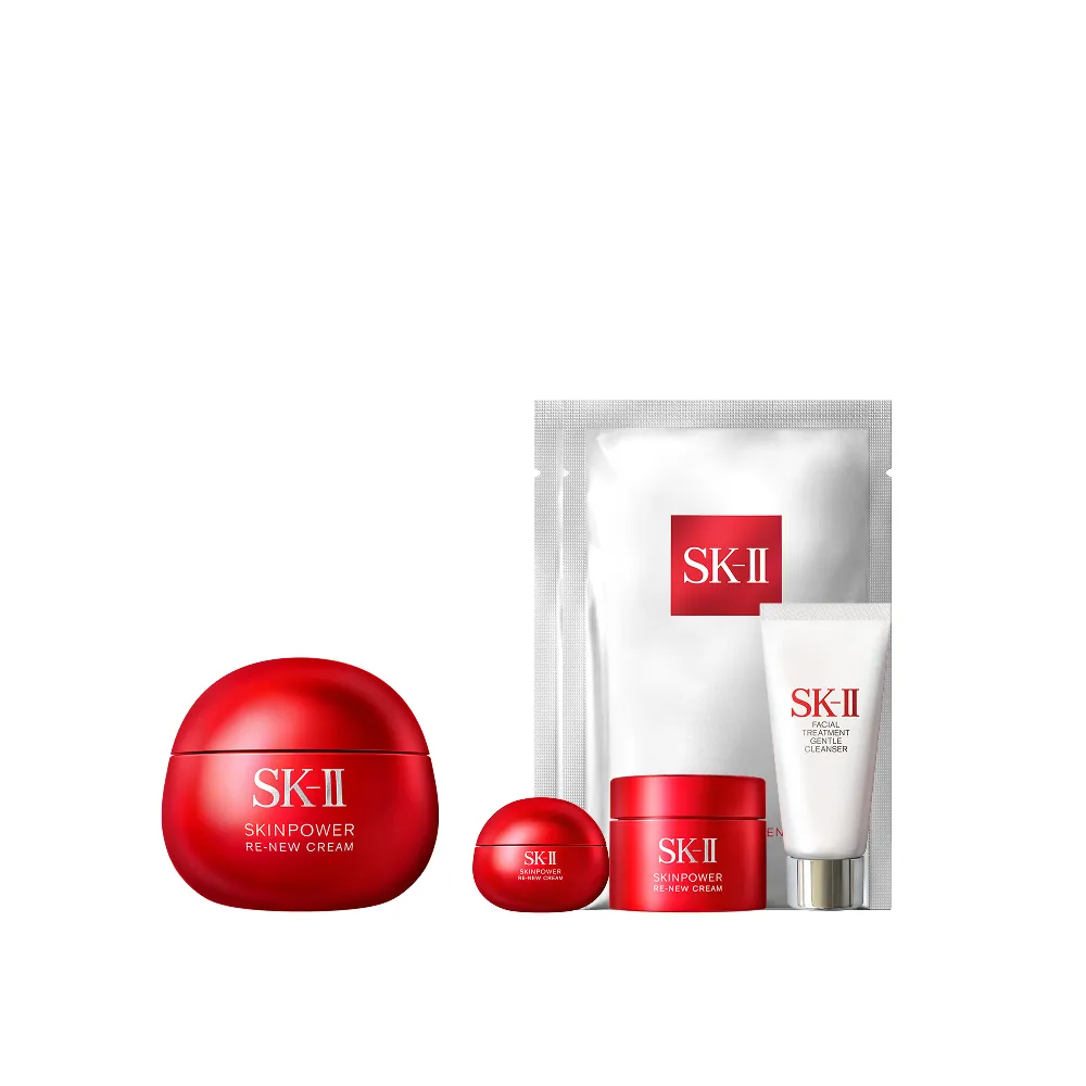【SK-II】官方直營 肌源賦能煥顏活膚霜 100g(經典版/乳霜/臉部保養/澎彈/緊緻/大紅球)