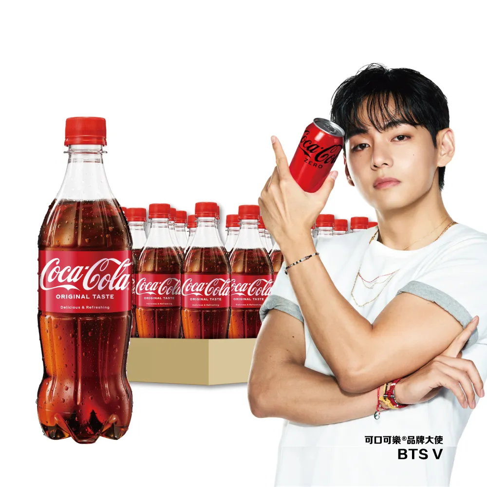 【Coca-Cola 可口可樂】寶特瓶600ml x24入/箱
