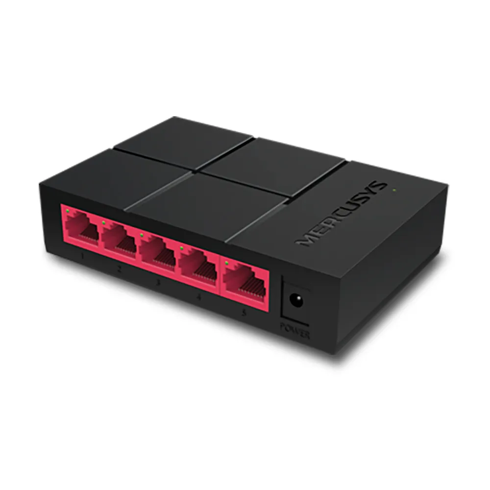 【Mercusys 水星】5埠 port 10/100/1000Mbps 桌上型 乙太網路交換器 隨插即用 switch hub(MS105G)