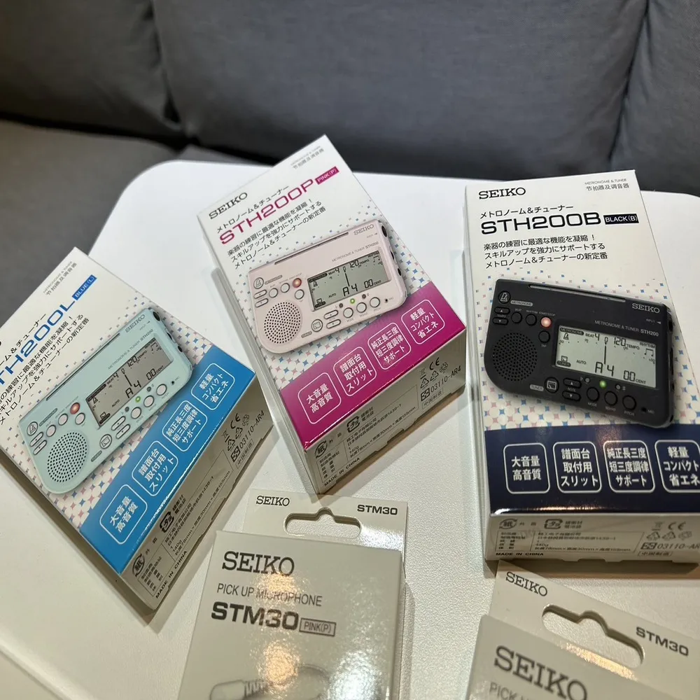 【SEIKO 精工】節拍器 調音器 STH200+STM30 套裝(SEIKO 精工 調音節拍器/拾音夾 日本直送)
