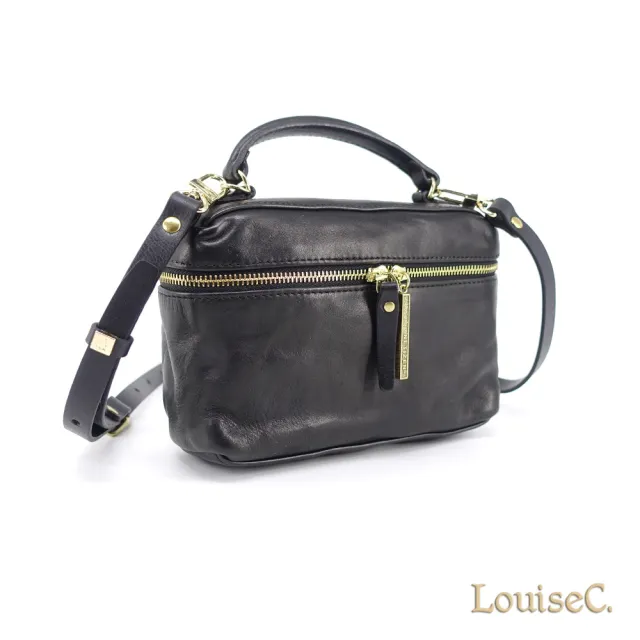 【LouiseC.】雙11 Tree House 植鞣革牛皮 質感手提斜背真皮箱包 2色 真皮包包 GK231006