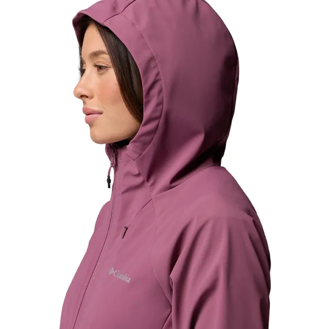 【Columbia 哥倫比亞】女款-防潑水軟殼外套-Trailborne™ Softshell-果莓色(UWR24230CI/KF)