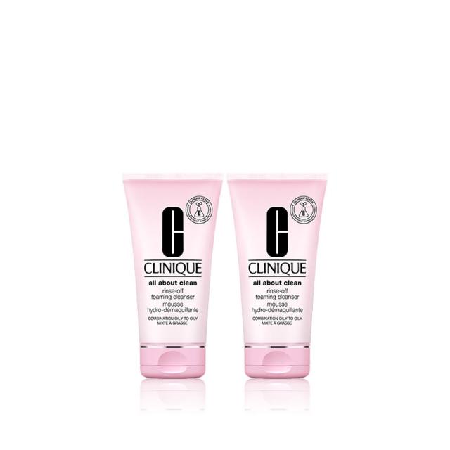 【CLINIQUE 倩碧】卸妝慕斯雙入組(溫和型卸妝慕斯150mlx2)
