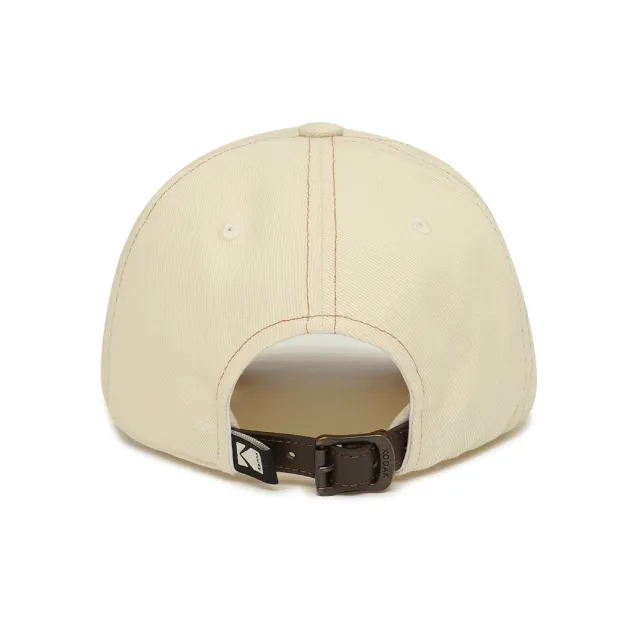 【KODAK Apparel】官方旗艦館 柯達 中性 帽子 / 可調式 復古丹寧 寬版棒球帽 IVORY 象牙白 / KB627027IVR