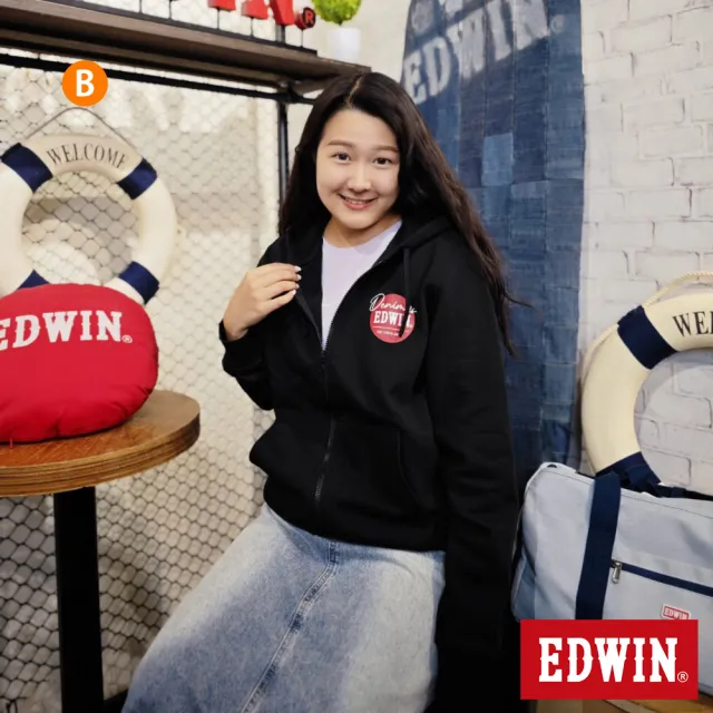 【EDWIN】男女裝 圓領保暖上衣/外套 (共9款)