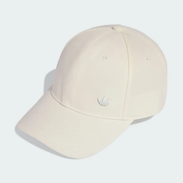 【adidas 愛迪達】帽子 運動帽 棒球帽 遮陽帽 三葉草 EV.IC DAD CAP 米白 KE4657(3847)