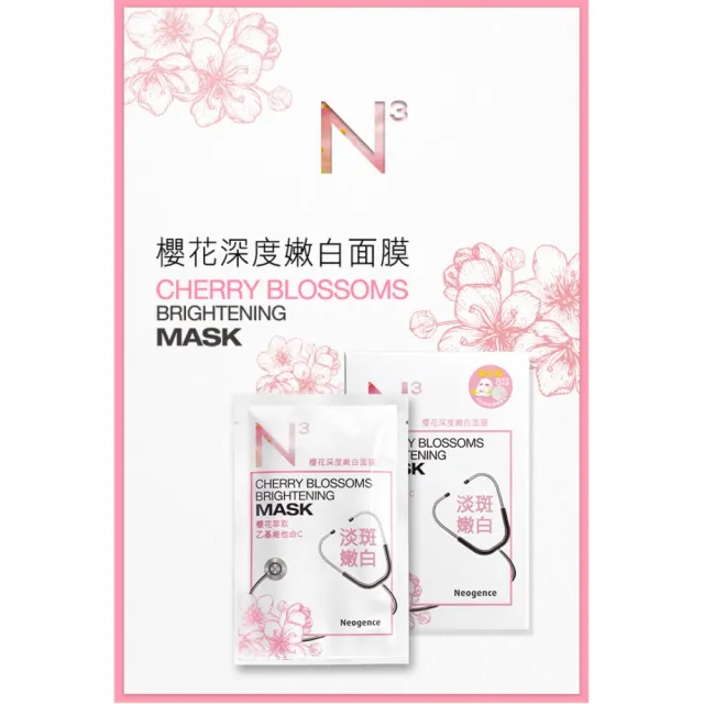 【Neogence 霓淨思】基礎保濕亮白面膜80片(保濕舒緩/嫩白/潤澤/淨白/保濕/瑩白)