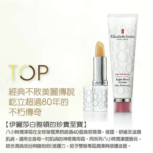 【伊麗莎白雅頓】官方直營 八小時潤澤唇膏SPF15 3.7g 2入超值組(護唇膏/防曬)
