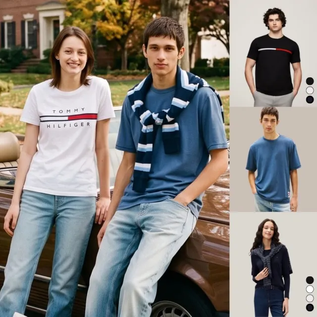 【TOMMY HILFIGER】官方旗艦館 經典男女款T恤再現 小LOGO LOGOT 圓領T