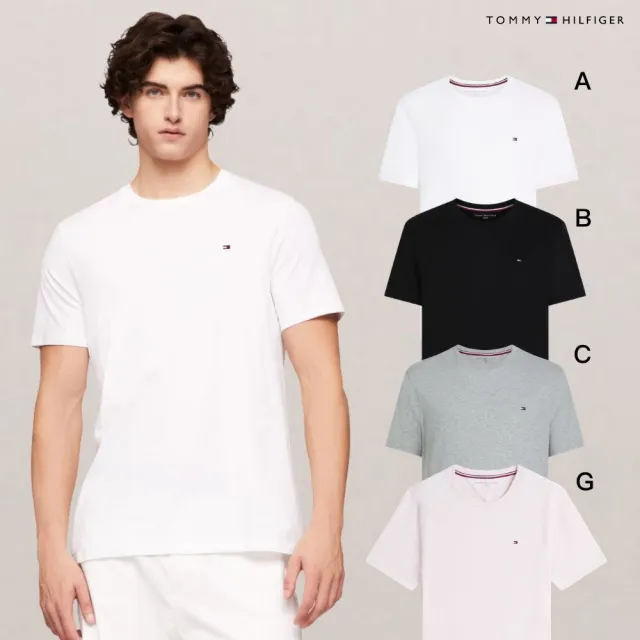 【TOMMY HILFIGER】官方旗艦館 男女短t 夏季T恤 圓領 V領