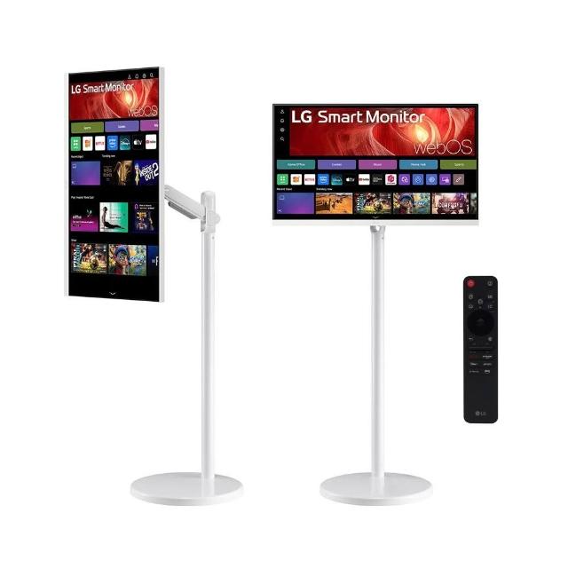 【LG 樂金】HoMIE機 Pro3 32U721SB-W智慧聯網螢幕+移動支架組合 (32型/webOS/AirPlay2/IOT操控)