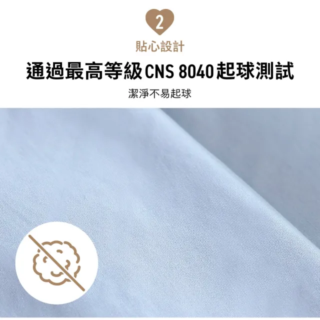 【3M】新一代純棉防蹣枕套2入組(北歐藍/奶油米/清水灰)