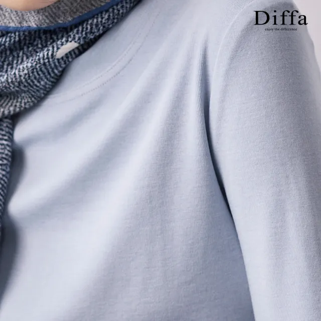 【Diffa】親膚長袖針織衫-女