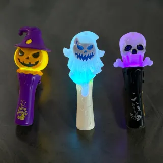 【六分埔禮品】萬聖音樂閃光棒-幽靈/骷顱/南瓜-多款任選(萬聖節道具擺飾南瓜燈幽靈燈萬聖節禮物兒童手燈)