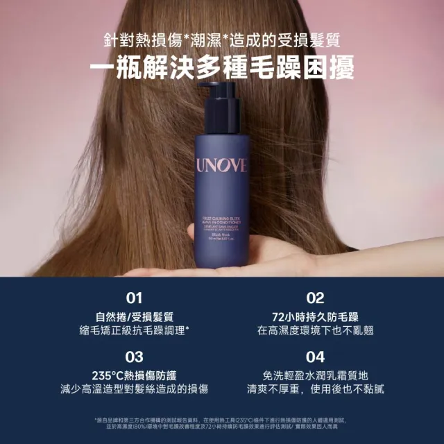 【UNOVE】柔諾伊 絲滑抗毛躁免洗護髮乳 150ml