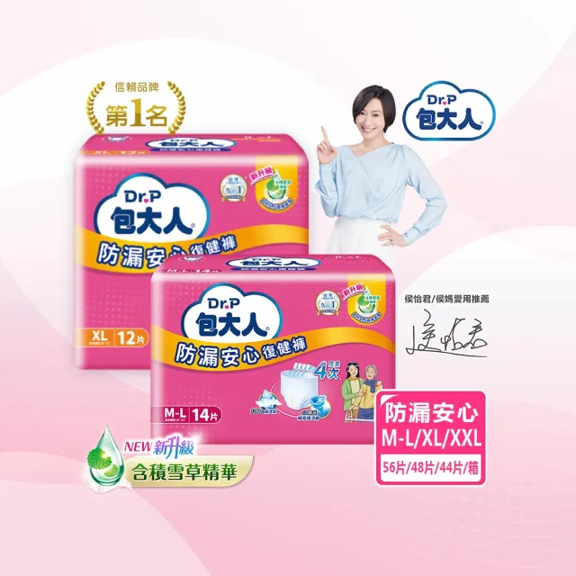 【包大人】防漏安心復健褲M-L/XL(4包/箱購 褲型 成人紙尿褲 尿布)