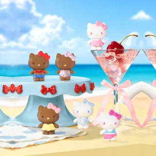 【YENDAR 研達】三麗鷗Hello Kitty繽紛泳衣系列盲袋[8入/中盒](繽紛泳衣)