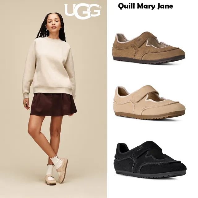 【UGG】女鞋 瑪莉珍鞋 休閒鞋 麂皮 W Quill Mary Jane 多款任選