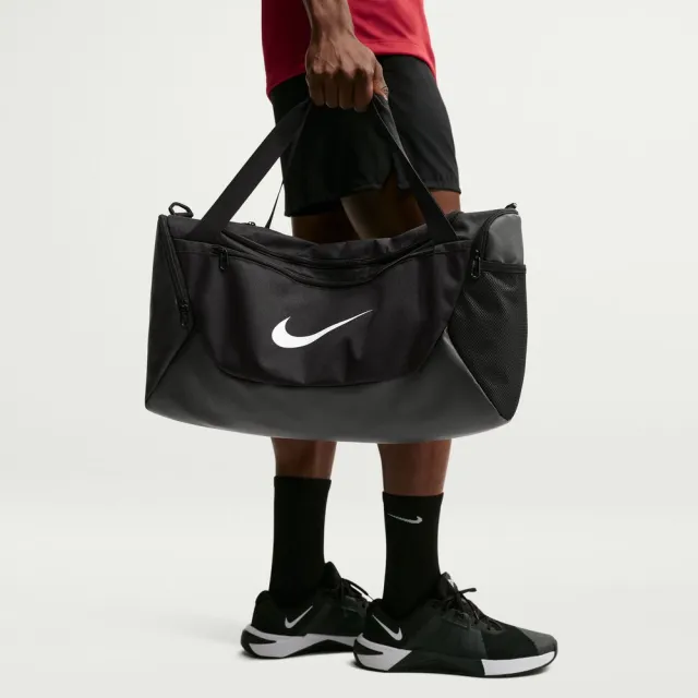 【NIKE 耐吉】行李包 行李袋_男_NK BRSLA S DUFF X_黑色 (IB4394010)