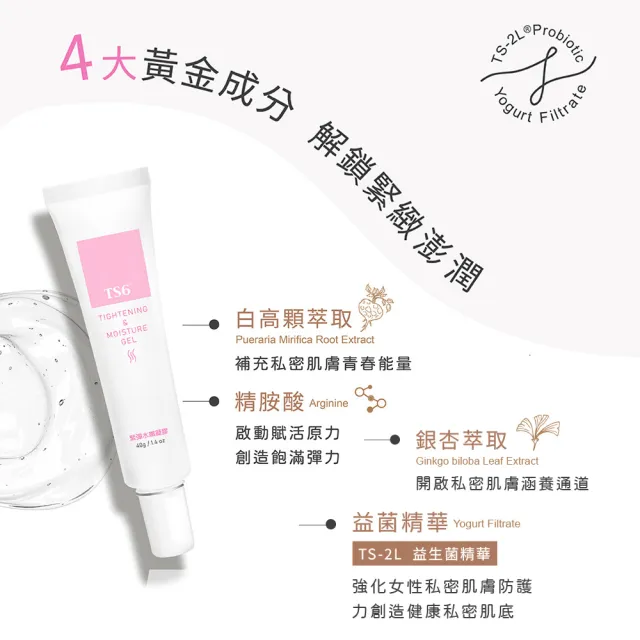 【TS6 護一生】私密緊彈水嫩凝膠 40gX3入(私密保養 緊緻私密肌膚)
