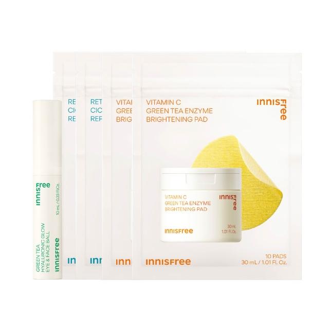 【innisfree】綠茶玻尿酸滾珠眼部精華 10ml(冰珠眼霜/保濕/改善泡泡眼)