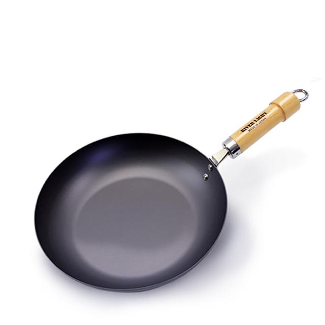 【PREMIUM 極】RIVER LIGHT日本製窒化鐵平底鍋26cm(不易生鏽無塗層極鐵鍋)
